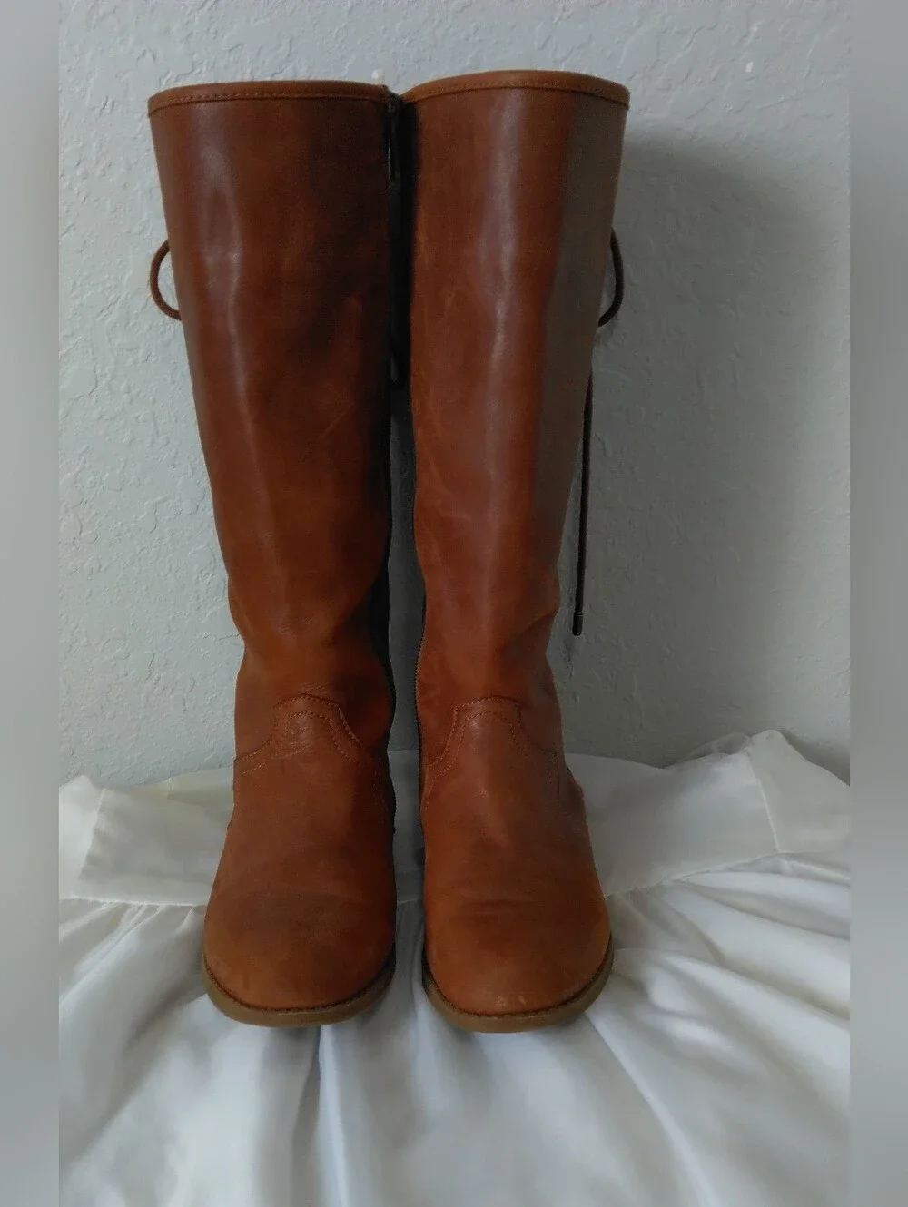 GB Girls Cognac Leather Ankle Boot